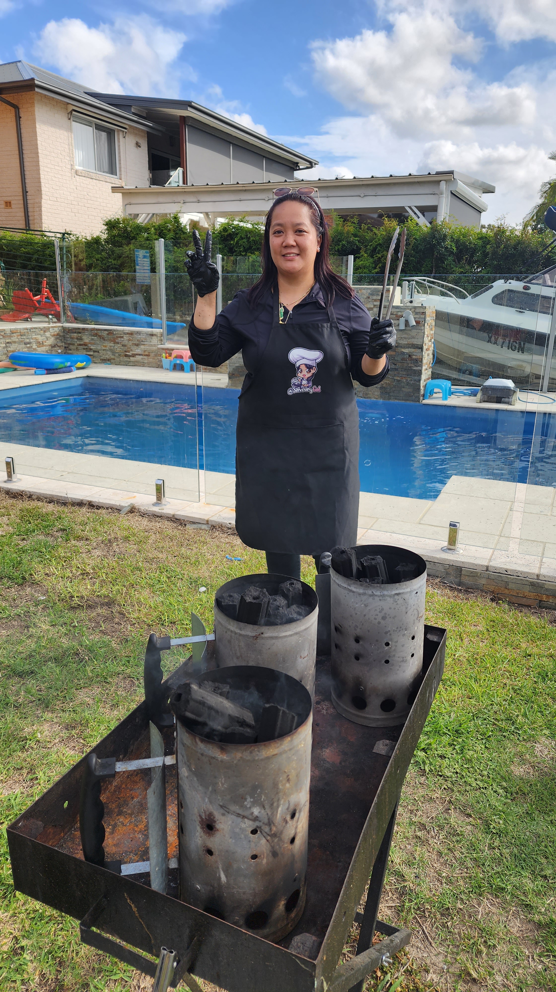 Asian inspired bbq skewers and Vietnamese and Mexican tacos